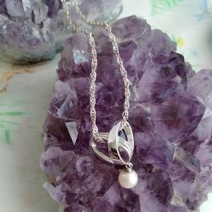 🌙Fine ATI Italian 925 Silver Crossed Heart Necklace